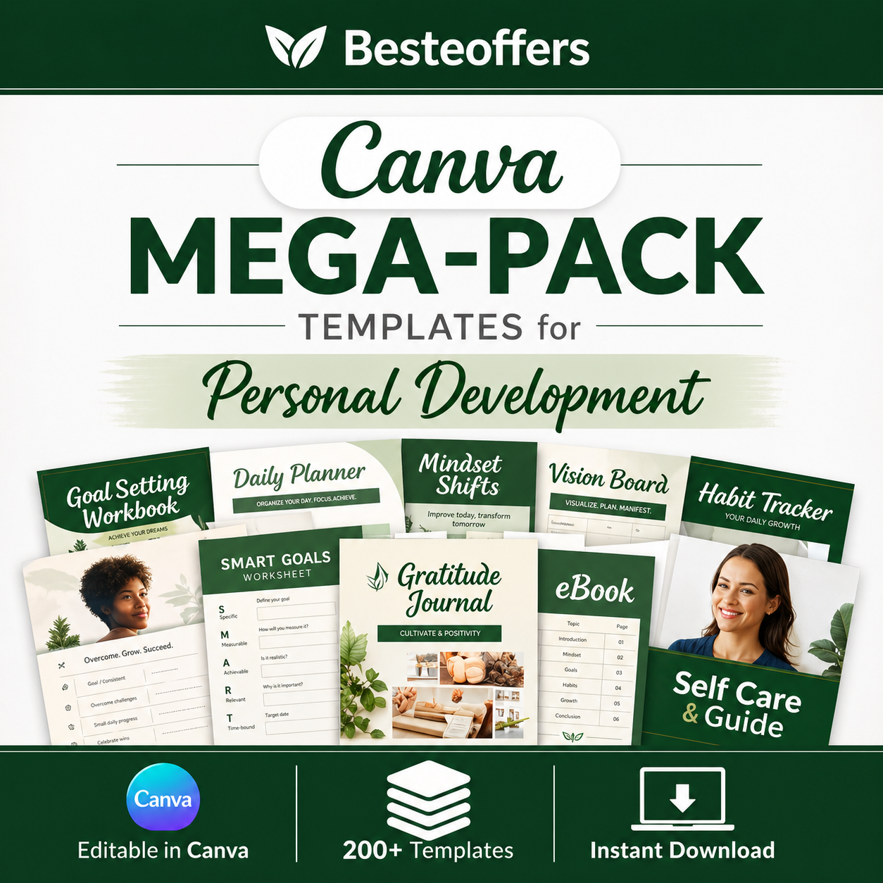 The Canva Mega-Pack Templates for Personal Development