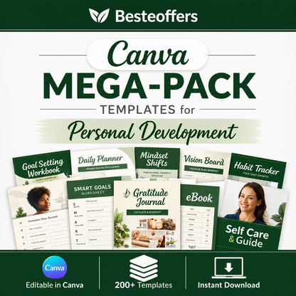 The Canva Mega-Pack Templates for Personal Development