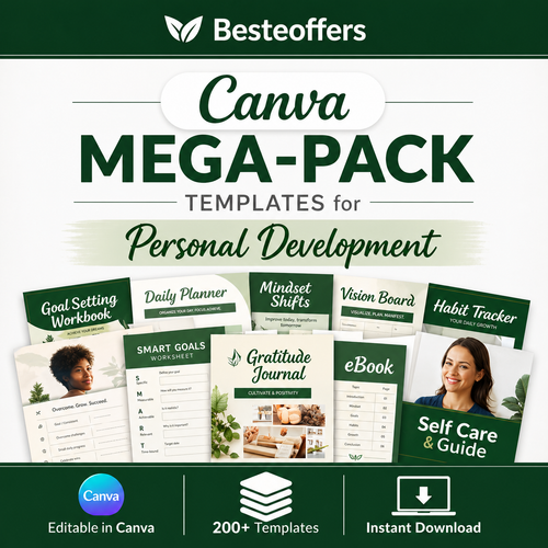The Canva Mega-Pack Templates for Personal Development